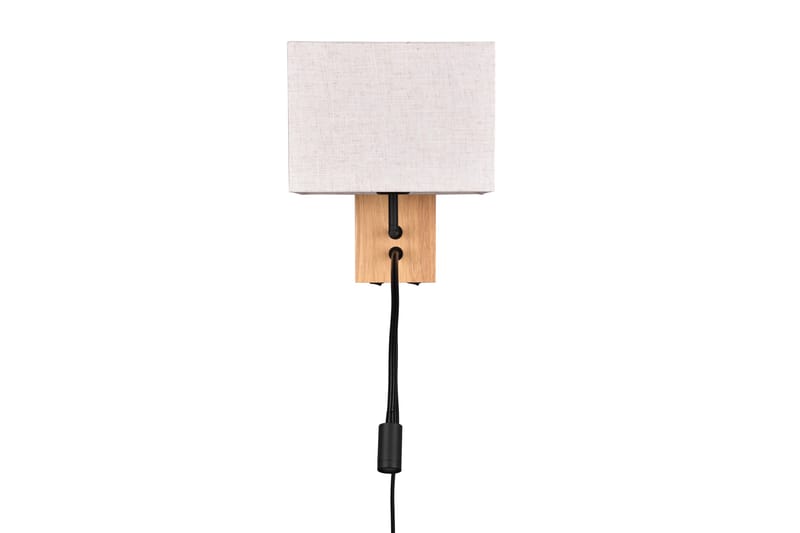 Seinävalaisin Nilam Lukuvalolla 25cm LED+ E27 Luonnonpuu - TRIO - Valaistus - Sisävalaistus & lamput - Makuuhuoneen valaisin - Seinävalaisin makuuhuone