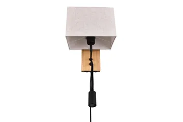 Seinävalaisin Nilam Lukuvalolla 25cm LED+ E27 Luonnonpuu - TRIO - Valaistus - Sisävalaistus & lamput - Makuuhuoneen valaisin - Seinävalaisin makuuhuone