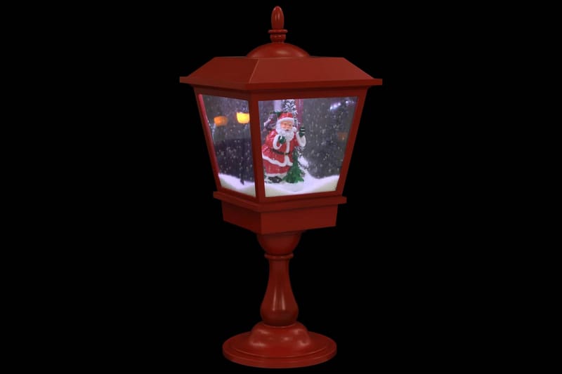 Jouluinen jalustavalaisin joulupukilla 64 cm LED - Punainen - Valaistus - Sisävalaistus & lamput - Pöytävalaisin