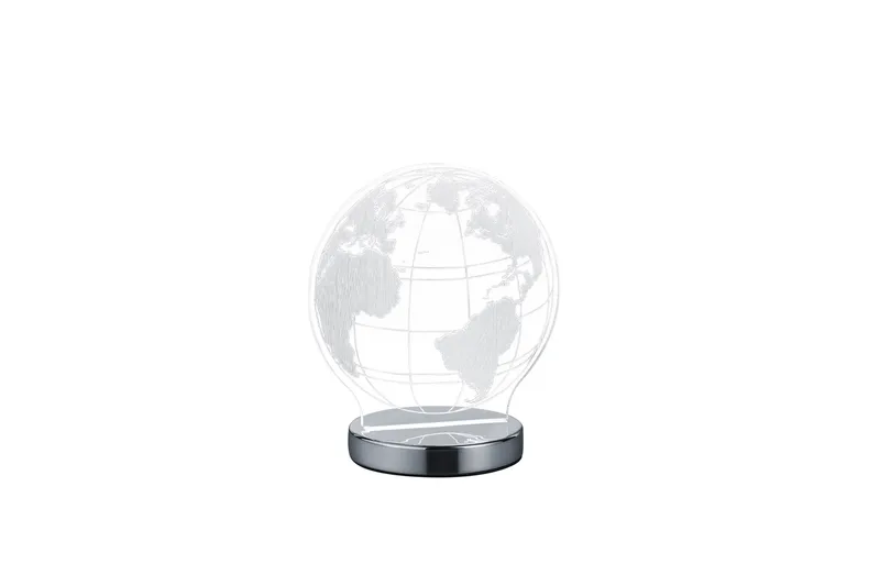 LED-Pöytävalaisin Globe Kromi, TRIO