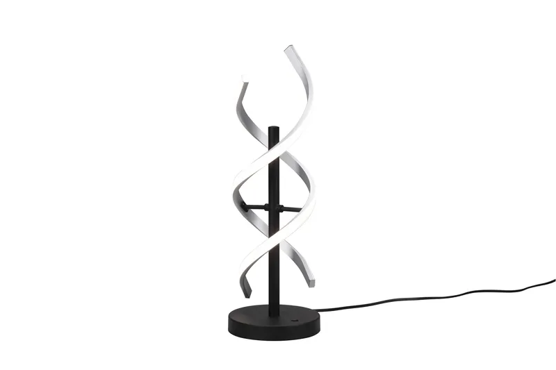 LED-Pöytävalaisin Sequence Harjattu Alumiini/Mattamusta, Trio Lighting