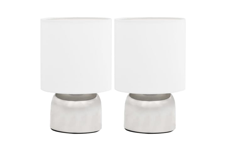 Pöytävalaisimet 2 kpl kosketuspainikkeilla valkoinen E14 - Valkoinen - Olohuoneen valaisin - Riisipaperivalaisin - Kaarivalaisin - Yöpöydän valaisin - Ikkunavalaisin jalalla - Tiffanylamppu - PH lamppu - Pöytävalaisin - Verkkovalaisin