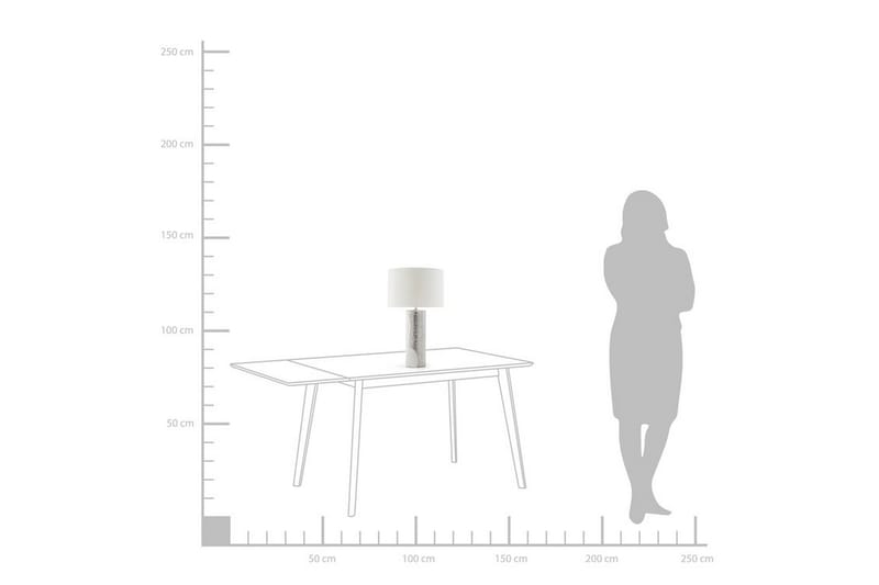 Pöytävalaisin Aiken 30 cm - Valkoinen - Valaistus - Sisävalaistus & lamput - Pöytävalaisin