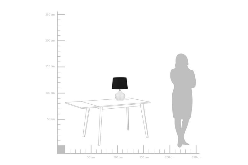 Pöytävalaisin Osum 25 cm - Läpinäkyvä - Olohuoneen valaisin - Riisipaperivalaisin - Kaarivalaisin - Yöpöydän valaisin - Ikkunavalaisin jalalla - Tiffanylamppu - PH lamppu - Pöytävalaisin - Verkkovalaisin