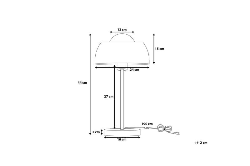 Pöytävalaisin Senette 24 cm - Kupari - Olohuoneen valaisin - Riisipaperivalaisin - Kaarivalaisin - Yöpöydän valaisin - Ikkunavalaisin jalalla - Tiffanylamppu - PH lamppu - Pöytävalaisin - Verkkovalaisin