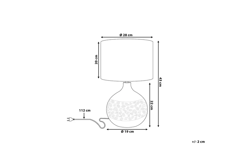 Pöytävalaisin Yakima 28 cm - Harmaa - Valaistus - Sisävalaistus & lamput - Pöytävalaisin