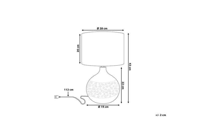 Pöytävalaisin Yakima 28 cm - Harmaa - Valaistus - Sisävalaistus & lamput - Pöytävalaisin