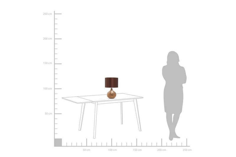 Pöytävalaisin Yakima 28 cm - Ruskea - Valaistus - Sisävalaistus & lamput - Pöytävalaisin