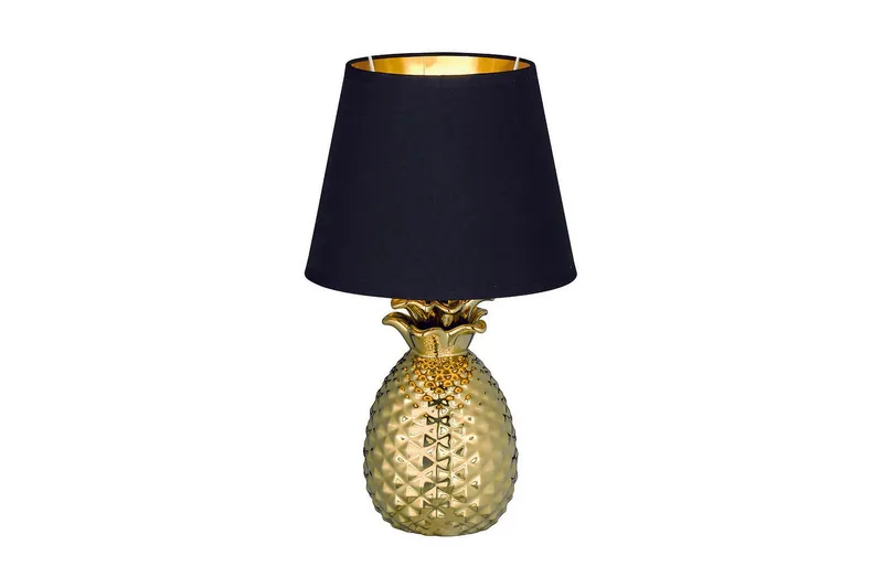 Pöytävalaisin Pineapple Ø20 cm Kulta/Musta, TRIO