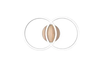LED-Kattovalaisin Giro Pyöreä Mattamusta/Puu - TRIO - Valaistus - Sisävalaistus & lamput - Plafondit