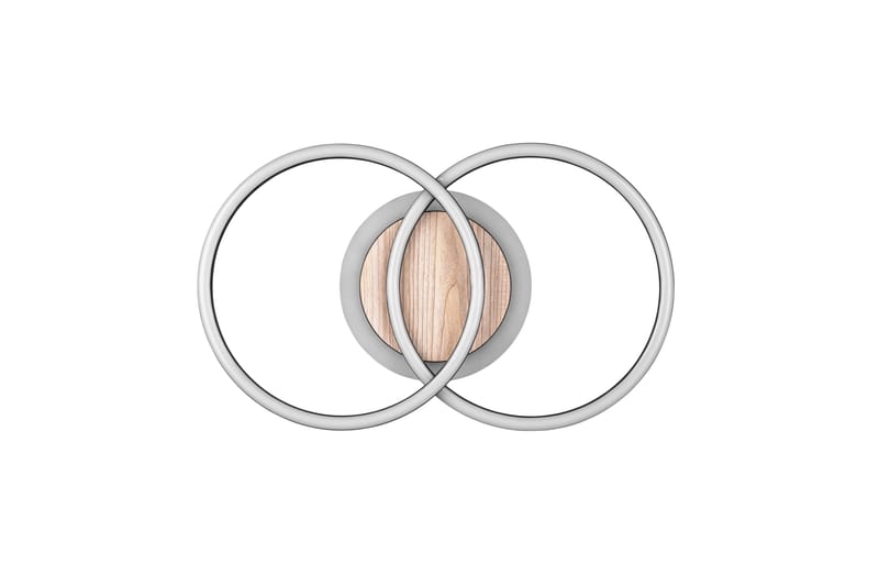 LED-Kattovalaisin Giro Pyöreä Mattamusta/Puu - TRIO - Valaistus - Sisävalaistus & lamput - Plafondit