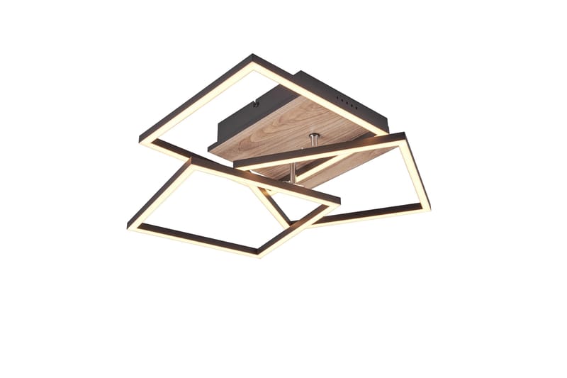 LED-Kattovalaisin Mobile Mattamusta/Puu - TRIO - Valaistus - Sisävalaistus & lamput - Plafondit