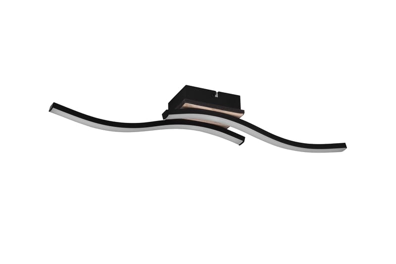 LED-Kattovalaisin Route 2-os Mattamusta/Puu - TRIO - Valaistus - Sisävalaistus & lamput - Plafondit