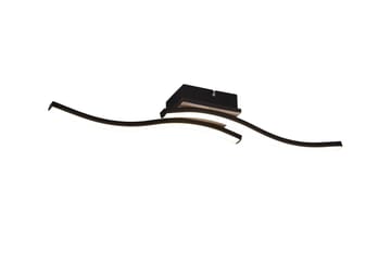 LED-Kattovalaisin Route 2-os Mattamusta/Puu - TRIO - Valaistus - Sisävalaistus & lamput - Plafondit