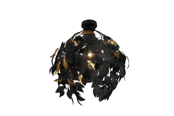 Kattovalaisin Leavy 38 cm E27 Mattamusta - TRIO - Valaistus - Sisävalaistus & lamput - Riippuvalaisimet