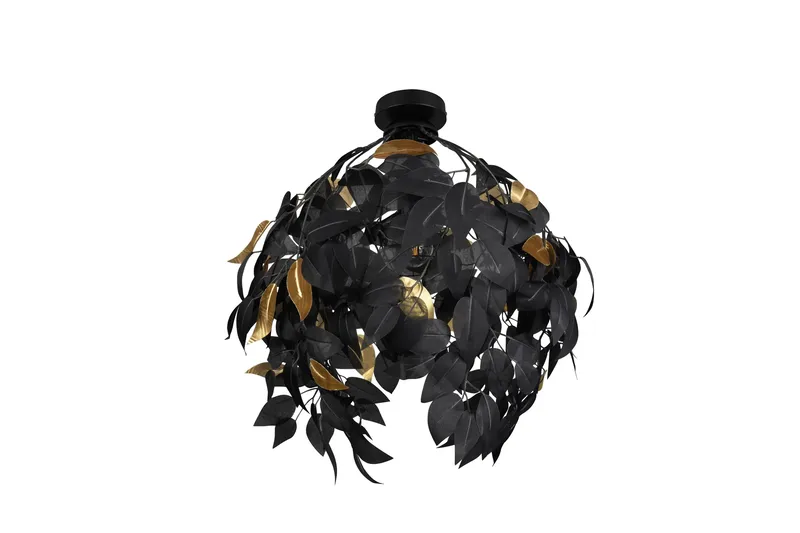 Kattovalaisin Leavy 38 cm E27 Mattamusta - TRIO - Valaistus - Sisävalaistus & lamput - Riippuvalaisimet