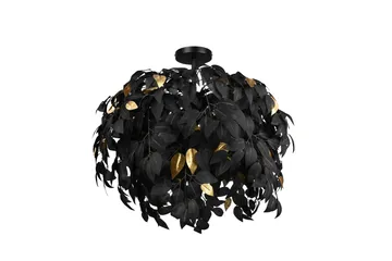 Kattovalaisin Leavy 70 cm 3xE14 Mattamusta - TRIO - Valaistus - Sisävalaistus & lamput - Riippuvalaisimet