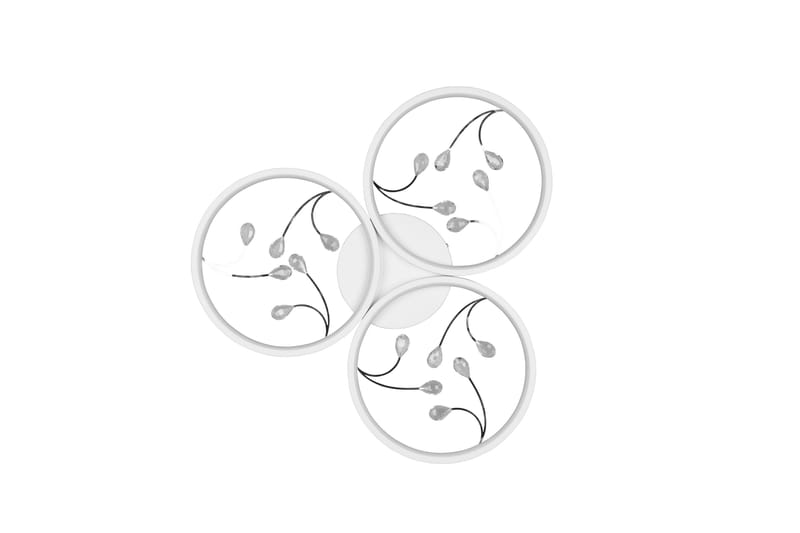 LED-Kattovalaisin Groovy 3-os Mattavalkoinen/Kromi - TRIO - Valaistus - Sisävalaistus & lamput - Riippuvalaisimet