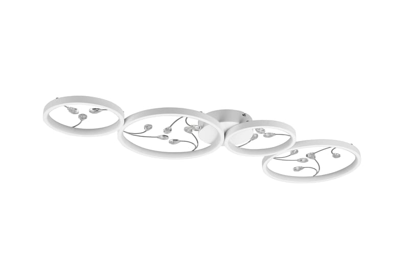 LED-Kattovalaisin Groovy 4-os Mattavalkoinen/Kromi - TRIO - Valaistus - Sisävalaistus & lamput - Riippuvalaisimet