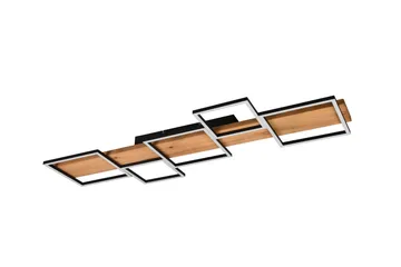 LED-Kattovalaisin Harper 115 cm Mattamusta/Puu - TRIO - Valaistus - Sisävalaistus & lamput - Riippuvalaisimet