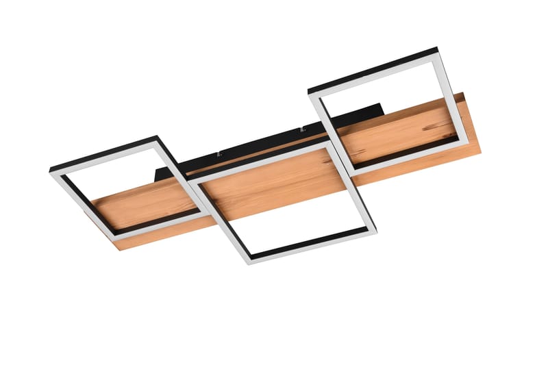 LED-Kattovalaisin Harper 65 cm Mattamusta/Puu - TRIO - Valaistus - Sisävalaistus & lamput - Riippuvalaisimet