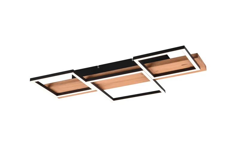 LED-Kattovalaisin Harper 65 cm Mattamusta/Puu, TRIO