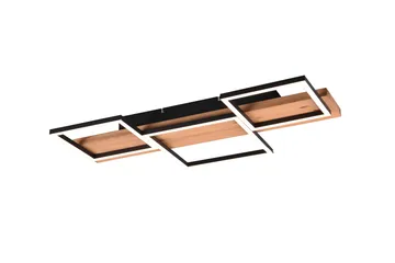 LED-Kattovalaisin Harper 65 cm Mattamusta/Puu - TRIO - Valaistus - Sisävalaistus & lamput - Riippuvalaisimet