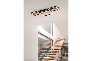 LED-Kattovalaisin Harper 65 cm Mattamusta/Puu - TRIO - Valaistus - Sisävalaistus & lamput - Riippuvalaisimet