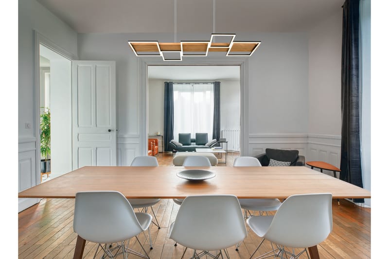 LED-Riippuvalaisin Harper  Mattamusta/Puu - TRIO - Valaistus - Sisävalaistus & lamput - Riippuvalaisimet