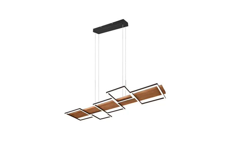 LED-Riippuvalaisin Harper  Mattamusta/Puu, TRIO