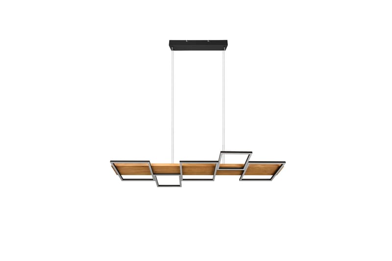 LED-Riippuvalaisin Harper  Mattamusta/Puu - TRIO - Valaistus - Sisävalaistus & lamput - Riippuvalaisimet