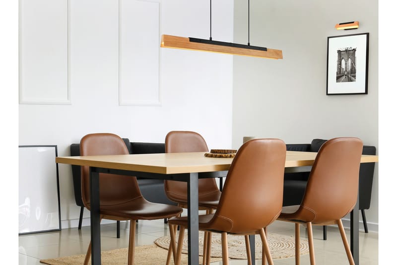 LED-Riippuvalaisin Kerala Mattamusta/Puu - TRIO - Valaistus - Sisävalaistus & lamput - Riippuvalaisimet