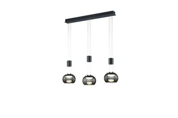 LED-Riippuvalaisin Madison 3-os Mattamusta - TRIO - Valaistus - Sisävalaistus & lamput - Riippuvalaisimet