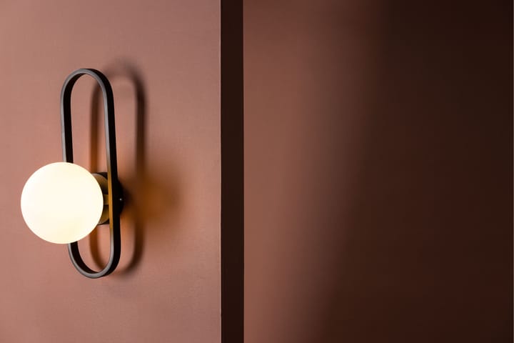 Seinäplafondi Divya 19 cm - Musta - Lightbox - PH lamppu - Verkkovalaisin - Kaarivalaisin - Seinäplafondi - Tiffanylamppu - Riisipaperivalaisin