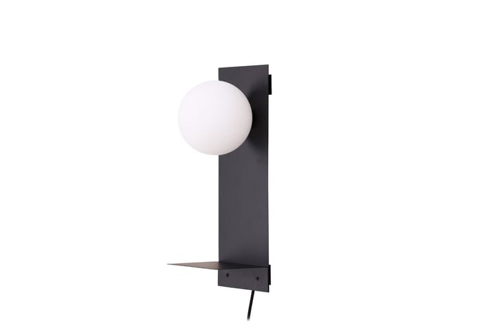 Seinäplafondi Malani 17 cm - Musta - Riisipaperivalaisin - Tiffanylamppu - Verkkovalaisin - Lightbox - Kaarivalaisin - Seinäplafondi - PH lamppu