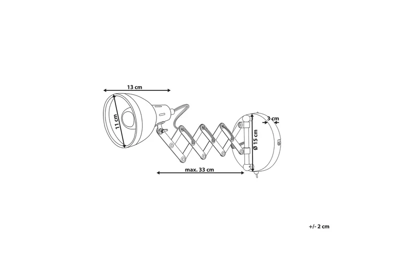Seinävalaisin Harrington 33 cm - Valaistus - Sisävalaistus & lamput - Seinävalaisimet - Seinävalaisin