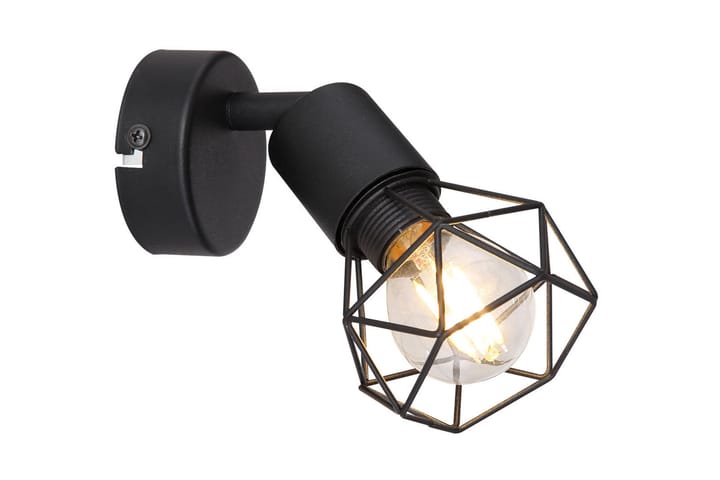 Seinävalaisin Xara Musta - Globo Lighting - Seinävalaisin - Kaarivalaisin - PH lamppu - Verkkovalaisin - Seinävalaisin makuuhuone - Lightbox - Tiffanylamppu - Riisipaperivalaisin