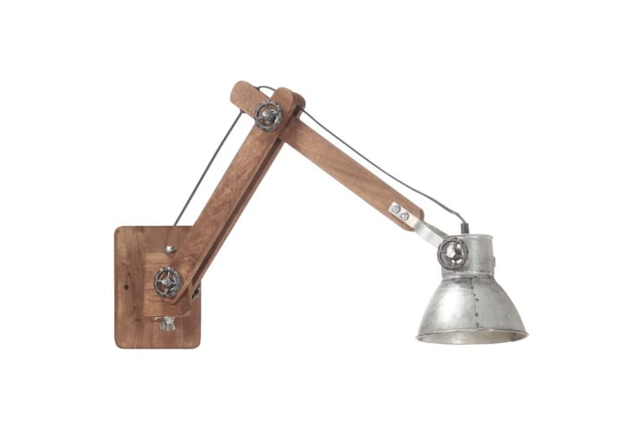 Teollisuustyylinen seinävalaisin hopea pyöreä E27 - Hopea - Seinävalaisin makuuhuone - Riisipaperivalaisin - Kaarivalaisin - Verkkovalaisin - Seinävalaisin - PH lamppu - Lightbox - Tiffanylamppu