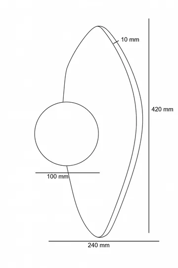 Thyrosel seinävalaisin 10 cm - Valaistus - Sisävalaistus & lamput - Seinävalaisimet - Seinäplafondi