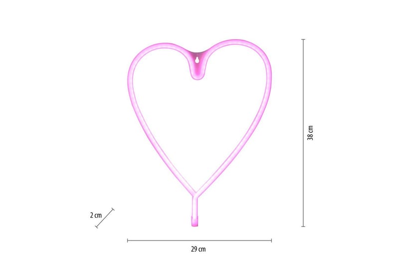 Neon-Heart Just Light Koristevalaisin - Valaistus - Sisävalaistus & lamput - Tunnelmavalaistus - Valoverkko