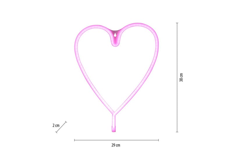 Neon-Heart Just Light Koristevalaisin - Valaistus - Sisävalaistus & lamput - Tunnelmavalaistus - Valoverkko