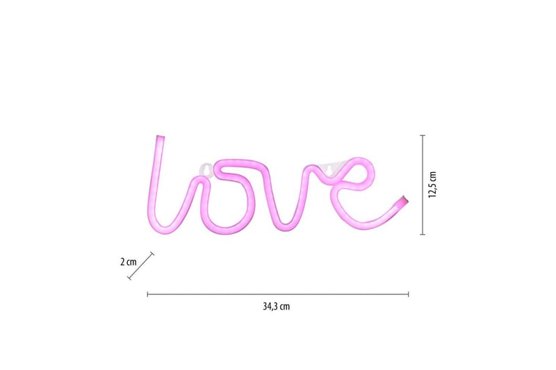 Neon-Kärlek Just Light Koristevalaisin - Valaistus - Sisävalaistus & lamput - Tunnelmavalaistus - Valoverkko