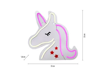 Neon Unicorn Just Light Koristeellinen Lamppu - Valaistus - Sisävalaistus & lamput - Tunnelmavalaistus - Koristevalaistus eläimet & hahmot