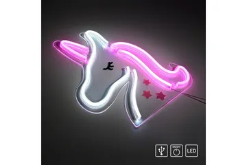 Neon Unicorn Just Light Koristeellinen Lamppu - Valaistus - Sisävalaistus & lamput - Tunnelmavalaistus - Koristevalaistus eläimet & hahmot