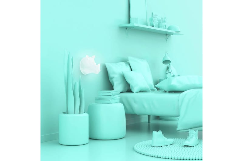 Seinään kiinnitettävä yövalo Mobility On Board Sarvikuonon monivärinen - Monivärinen - Valaistus - Sisävalaistus & lamput - Tunnelmavalaistus - Koristevalaistus eläimet & hahmot