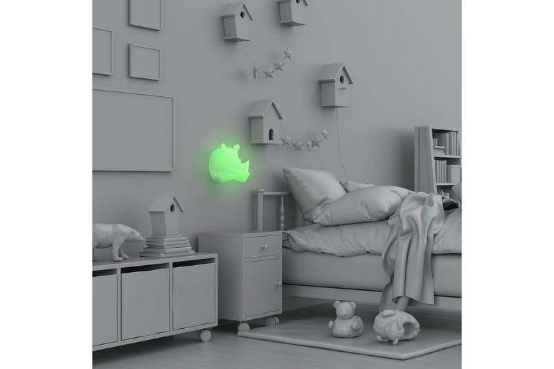 Seinään kiinnitettävä yövalo Mobility On Board Sarvikuonon monivärinen - Monivärinen - Valaistus - Sisävalaistus & lamput - Tunnelmavalaistus - Koristevalaistus eläimet & hahmot