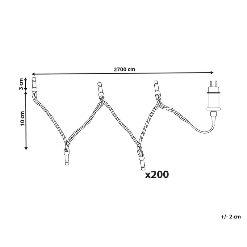 Valonauha Igaliku - 27 m - Valaistus - Jouluvalaistus - Joulukuusen valaistus