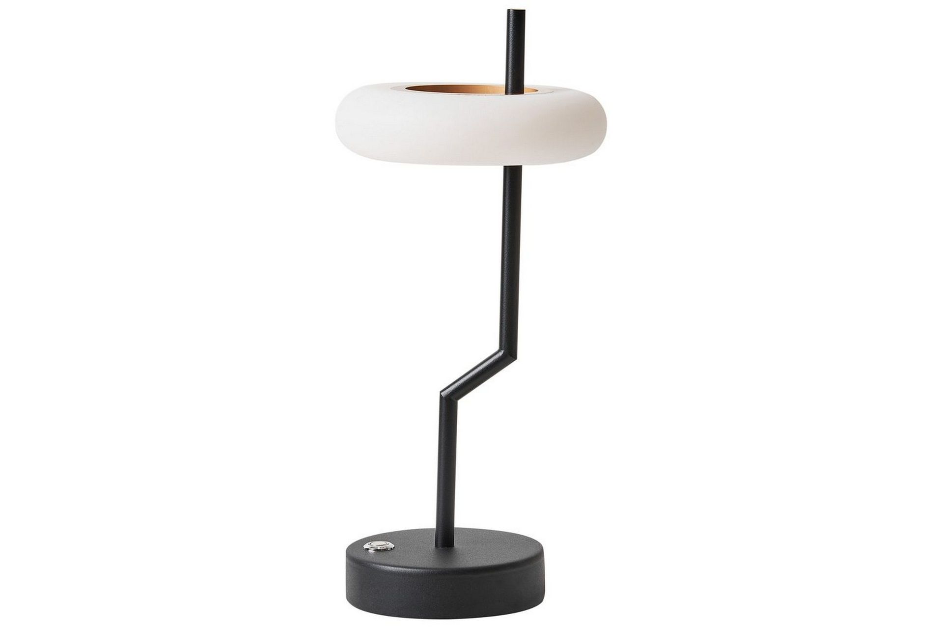 Gabbiani LED Pöytävalaisin 36 cm - Musta/Valkoinen