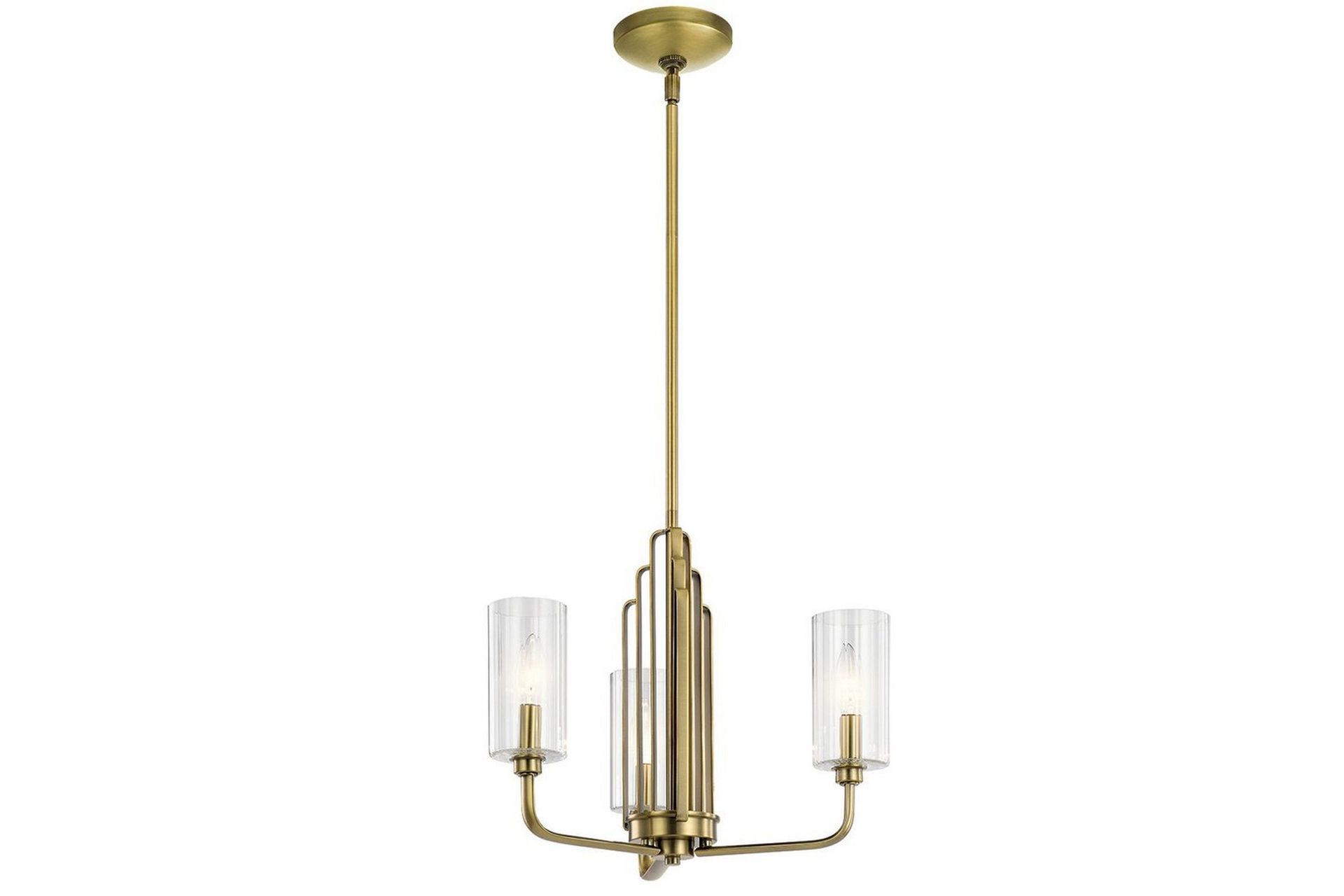 Kattokruunu Kichler Kimrose 374x459 mm, Harjattu luonnollinen messinki - 374x459 mm, Harjattu luonnollinen messinki