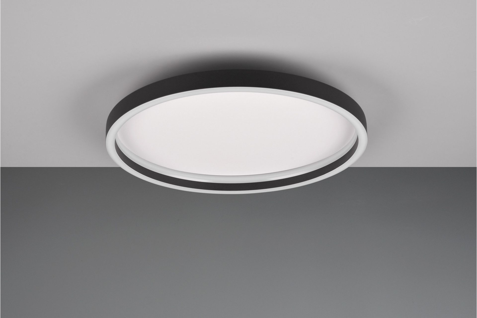 LED-Kattovalaisin Rotonda Pyöreä Mattamusta - TRIO
